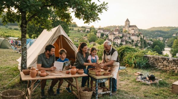 How can you plan a camping trip that incorporates local culture and history?