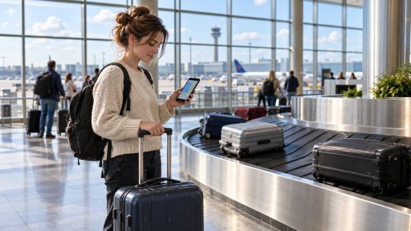 Track your bags easily with real-time status updates