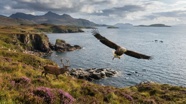 What unique wildlife encounters can you expect when visiting the Isle of Mull?